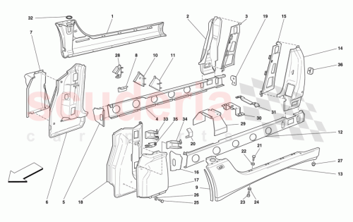 Part Diagram for Ferrari 63761600