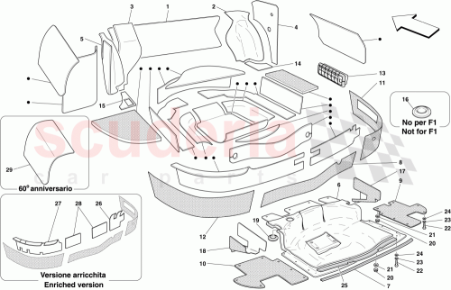 Part Diagram for Ferrari 66964300