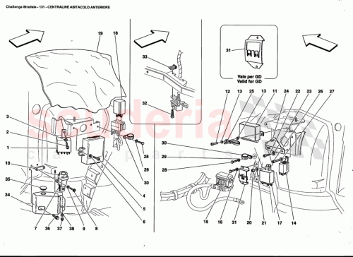 Part Diagram for Ferrari 67603300