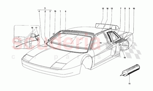 Part Diagram for Ferrari 61511200