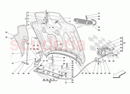 Part Diagram for Ferrari 64577300