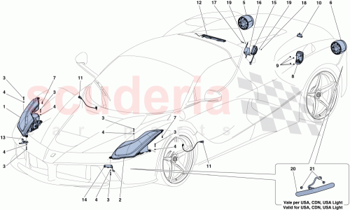 Part Diagram for Ferrari 304256