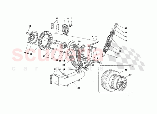 Part Diagram for Ferrari 163296