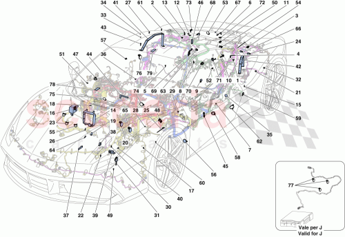Part Diagram for Ferrari 320596