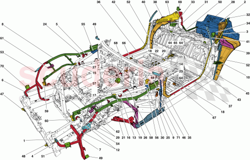 Part Diagram for Ferrari 84221900