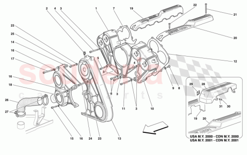 Part Diagram for Ferrari 13301977
