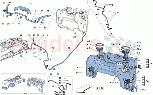 Part Diagram for Ferrari 253407