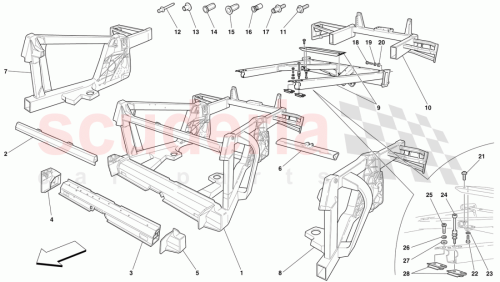 Part Diagram for Ferrari 66141700