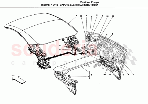 Part Diagram for Ferrari 82102200