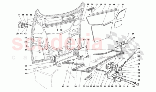 Part Diagram for Ferrari 64454800