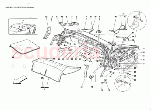Part Diagram for Ferrari 64831000