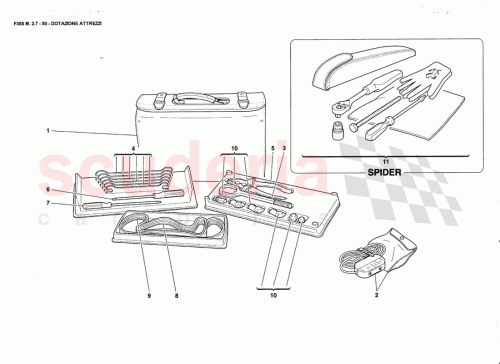 Part Diagram for Ferrari 199833
