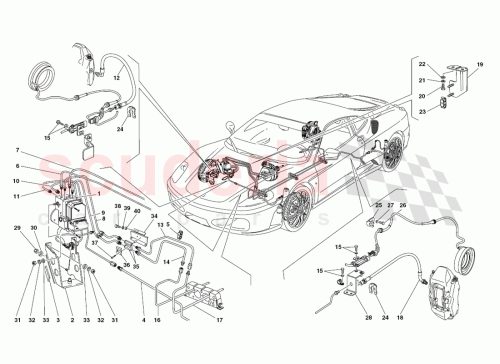 Part Diagram for Ferrari 250657