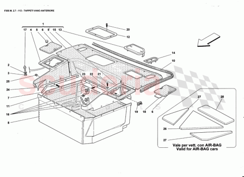 Part Diagram for Ferrari 15917377