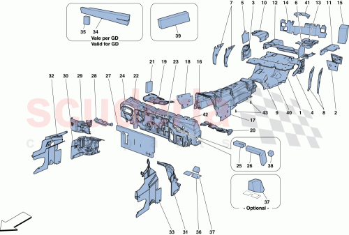 Part Diagram for Ferrari 89317500