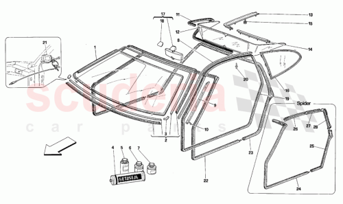 Part Diagram for Ferrari 63633100