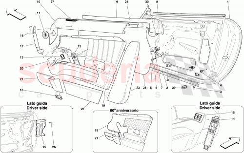 Part Diagram for Ferrari 80767900