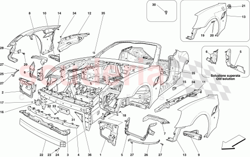 Part Diagram for Ferrari 81231100
