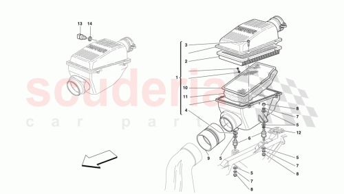 Part Diagram for Ferrari 154024