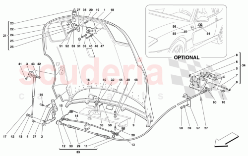 Part Diagram for Ferrari 65507700