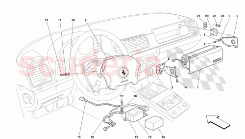 Part Diagram for Ferrari 64882600