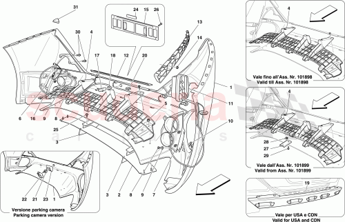 Part Diagram for Ferrari 83110810