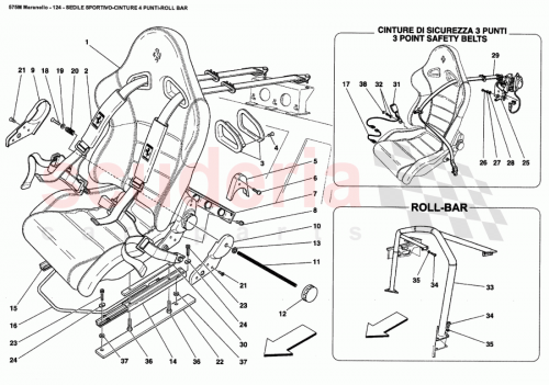 Part Diagram for Ferrari 66408200