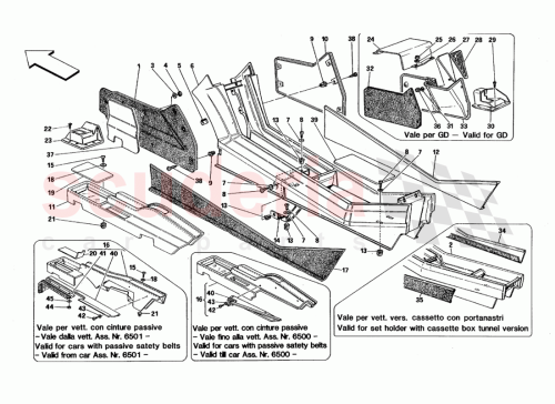 Part Diagram for Ferrari 62178000
