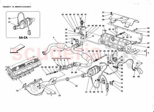 Part Diagram for Ferrari 176205