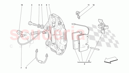 Part Diagram for Ferrari 155695