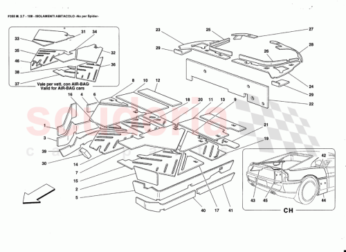 Part Diagram for Ferrari 64464200