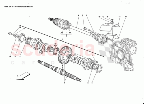 Part Diagram for Ferrari 165071