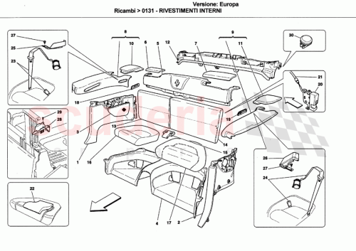 Part Diagram for Ferrari 820855