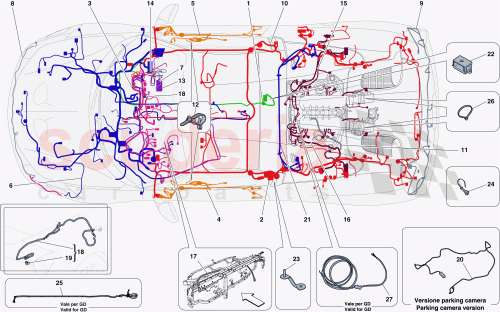 Part Diagram for Ferrari 304061
