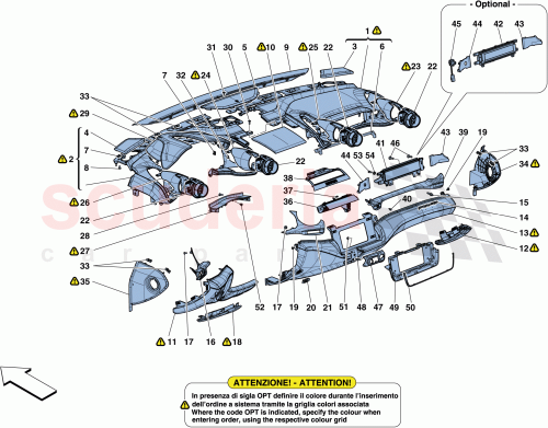Part Diagram for Ferrari 88854612