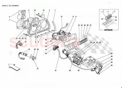 Part Diagram for Ferrari 165258