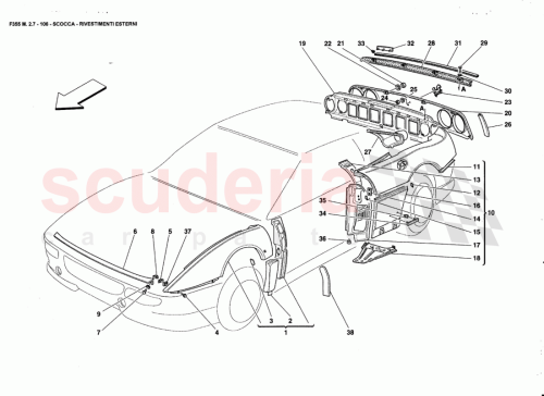 Part Diagram for Ferrari 64458200