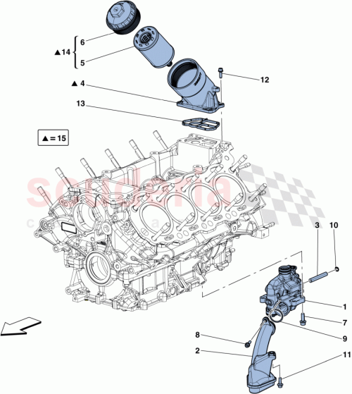 Part Diagram for Ferrari 11057076