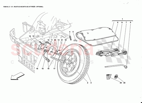 Part Diagram for Ferrari 63601900