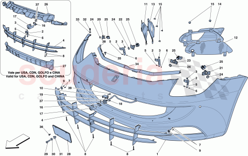 Part Diagram for Ferrari 15687404