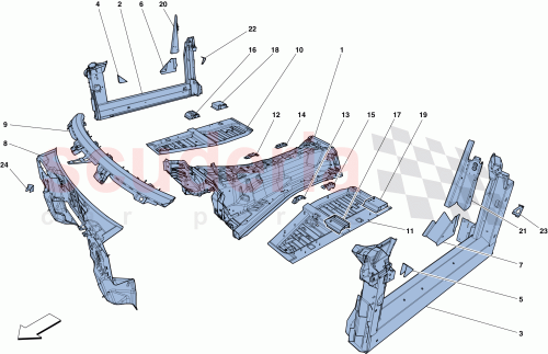 Part Diagram for Ferrari 85213200