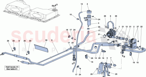 Part Diagram for Ferrari 302439
