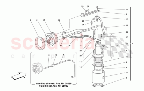 Part Diagram for Ferrari 166540