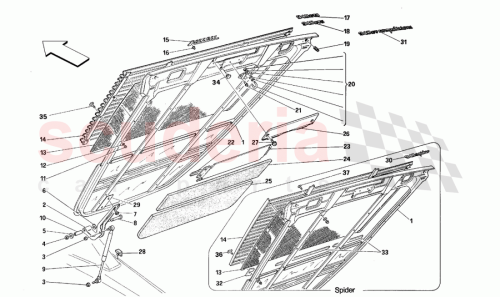 Part Diagram for Ferrari 63603900