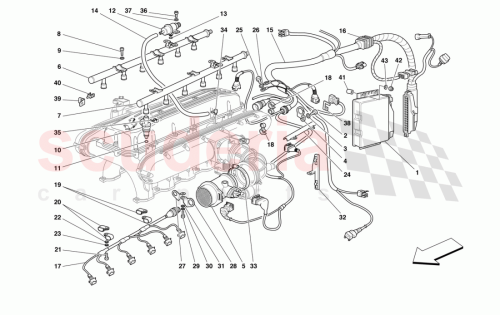 Part Diagram for Ferrari 171390