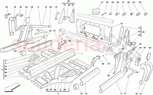 Part Diagram for Ferrari 69424400