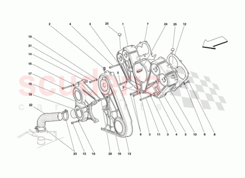 Part Diagram for Ferrari 155820