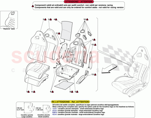 Part Diagram for Ferrari 82038900
