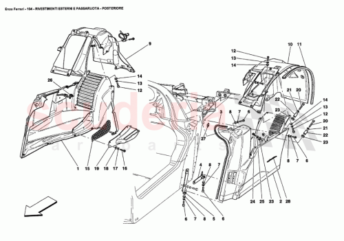 Part Diagram for Ferrari 66579500