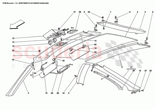 Part Diagram for Ferrari 668439
